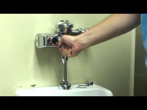 how to adjust zurn flush valve
