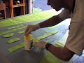 Prepreg fiberglass composite layup