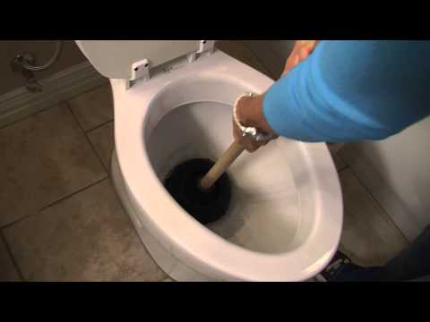 how to unclog filled toilet