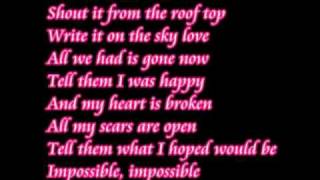 Impossible Shontelle lyrics