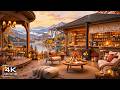 RELAXING FALL JAZZ FOR STUDYING, WORK 🍂COZY COFFEE SHOP AMBI ..