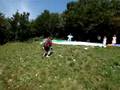 Danika, 8 year old pilot flies in Slovenia, Bohinj