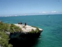 Diving from the rocks in Bermuda