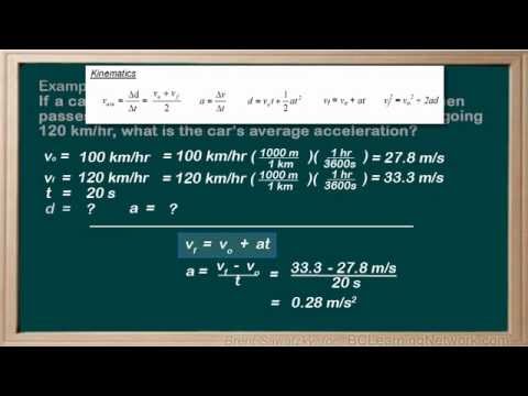 how to decide which kinematic equation to use