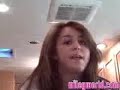 Miley Cyrus Singing In Her Hotel Room