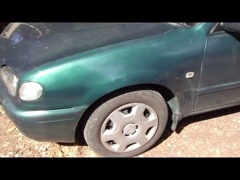 How to replace front fender or wing Toyota Corolla. Years 1995 to 2001.