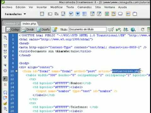 Create contact form Part 1