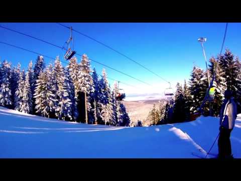Зимняя сказка в Боровце. Катаемся на лыжах