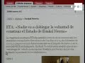 eta asume los atentados de sestao y balmaseda en comunicado gara