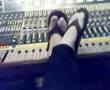 Patrick and Gabe- Cobra Starship in the studio