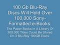 High Capacity DVDs Can Hold Tens Of Thousands Of e-Books.