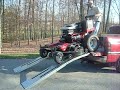Convertible Mower-Unloading from Pick-up Truck
