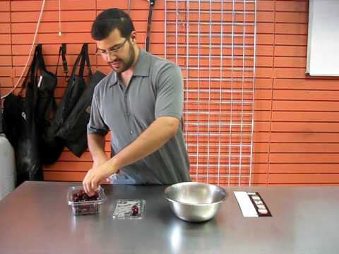 how to pit bing cherries