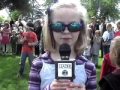 claire and zoe, leader vision cub reporters,  chat with karen lee, port townsend farmers market board president, about opening day 2007.