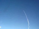 2007: Launch of Space Shuttle seen from aircraft