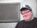 Michael Moore at rally for healthcare and Sicko screening