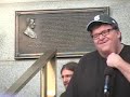 Michael Moore at rally for healthcare and Sicko screening