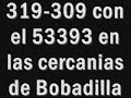 319-309 con el 53393 cerca de Bobadilla