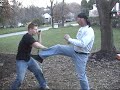 my dad & i made this on a whim one day. i came home with a tripod for my camera, asked him if he felt like making a fight scene with me, he said 