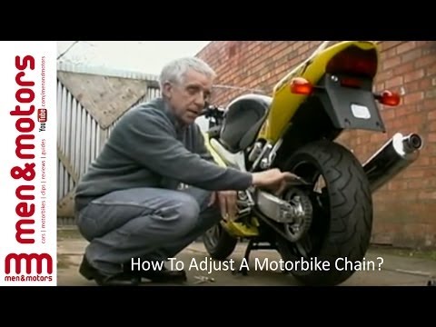 how to adjust a chain on a motorcycle