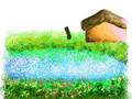 خطوات رسم طبيعة ملونة