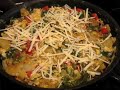 Egg, Potato and Pepper Pie - A Broiled Omelete