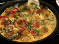 Egg, Potato and Pepper Pie - A Broiled Omelete