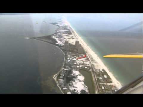 Pensacola Beach is beautiful even from the air.