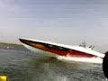 LANCHA CIGARRETT DE 1OOO HP TURBINA TOMANDO VELOCIDAD
