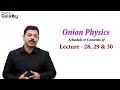 Onion-Physics-Content-and-Schedule-of-Lecture-28,-29-and-30