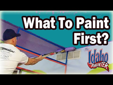 idaho painters - A video discussion on the painting process and what you should paint first on you interior painting project. What to paint first to make the job go faster an...