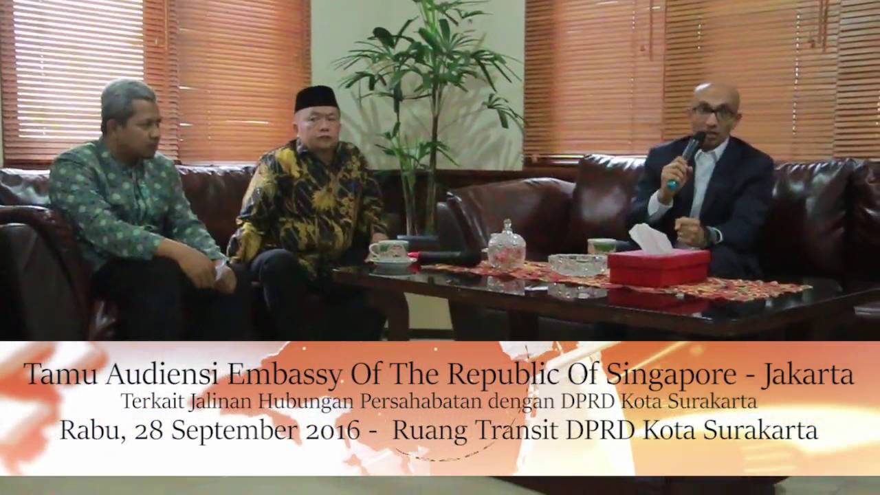 Audiensi dengan Dubes Singapura