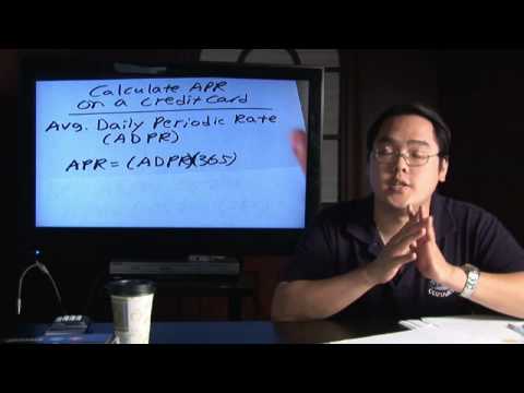 how to calculate apr