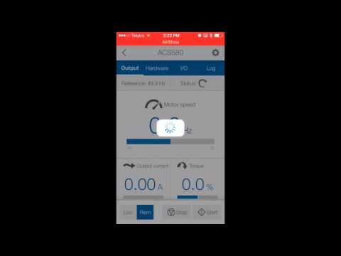  Controlling the ABB ACS580 Via a bluetooth connection