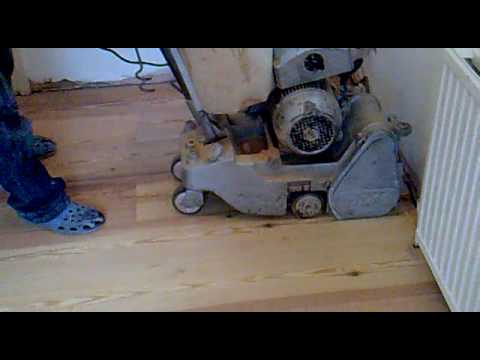 how to sand wood floors with a belt sander