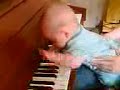 CM Davidson playing the piano CM Davidson playing the piano