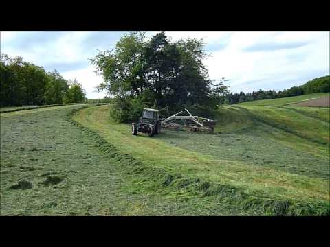 schnitt - 1 Schnitt 2013 Schwadern mit Fendt GT 380 und Claas Liner 1650 Twin und Deutz Agrotron 105 und Claas Liner 650 twin.