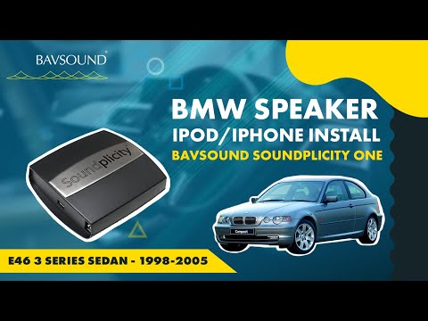 Soundplicity ONE – iPod/iPhone Install – BMW E46 3 Series Sedan – ’98-05