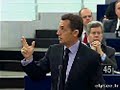 Discour de Sarkozy devant le Parlement Européen à Strasbourg Discour de Sarkozy devant le Parlement Européen à Strasbourg