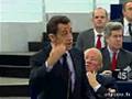 Discour de Sarkozy devant le Parlement Européen à Strasbourg