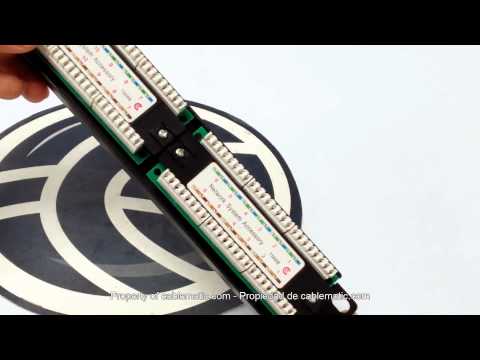 how to connect rj45 to patch panel