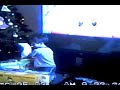 cat flying at little boy