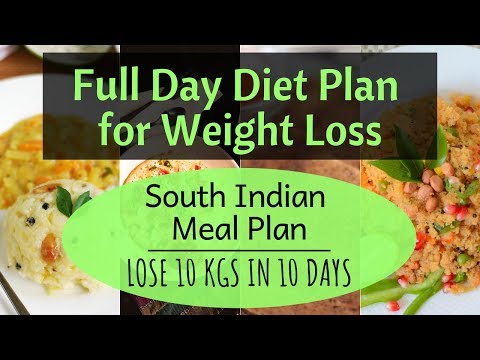 How to Lose Weight Fast 10 Kgs in 10 Days | South Indian Meal Plan/ Indian Diet Plan