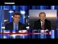 grosses tensions entre pujadas et juncker sur le plateau du 20h de france 2. 21 10 08