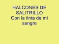 HALCONES DE SALITRILLO - Con la tinta de mi sangre