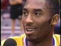 Kobe Bryant interviewed by Chick Hern after 1st NBA start