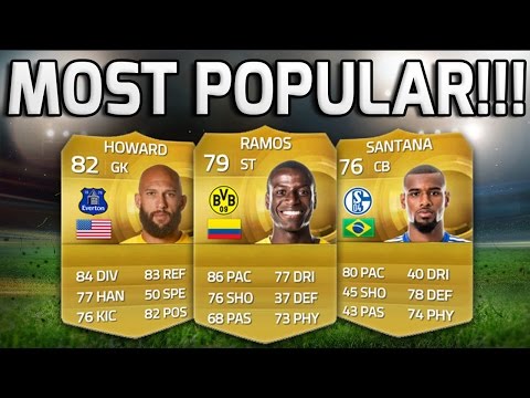 FIFA 15 - THE MOST POPULAR PLAYERS!!! - Top 10 Most Popular Players On Fifa 15 Squad Builder