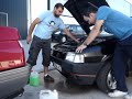 Poniendo anticongelante
