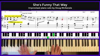She's Funny That Way - jazz piano tutorial