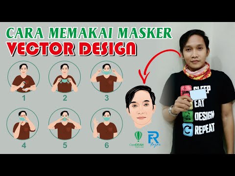 CARA MEMAKAI MASKER | VECTOR DESIGN | BAGARS.CO